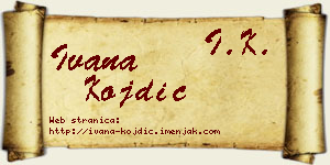 Ivana Kojdić vizit kartica